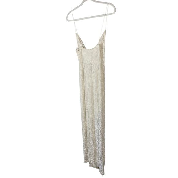 Retrofete Katya Maxi Dress Sequin Embellished Moonglow Bridal Wedding Gown Sz S - Picture 9 of 9